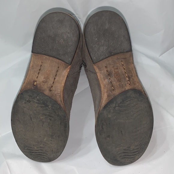 Ugg Gray Caitlin suede Boots With chevrons Size 5 - Picture 8 of 9